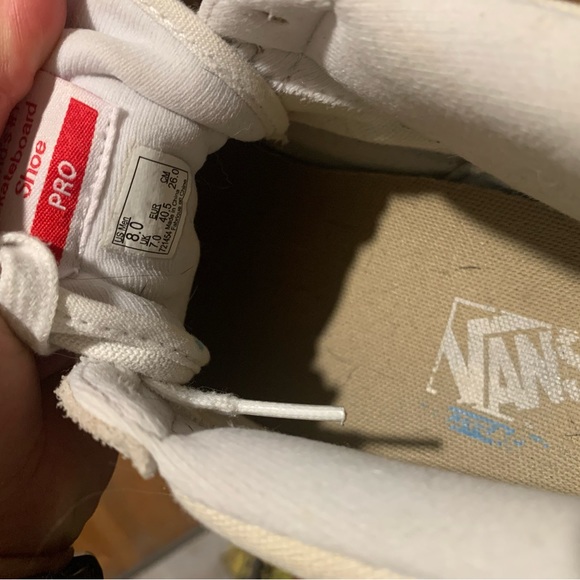 Vans half cabs white/beige 8M used - Picture 8 of 8